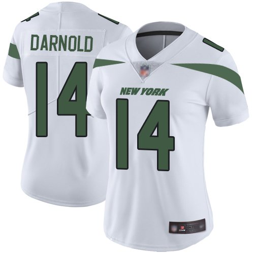 New York Jets Limited White Women Sam Darnold Road Jersey NFL Football #14 Vapor Untouchable->women nfl jersey->Women Jersey